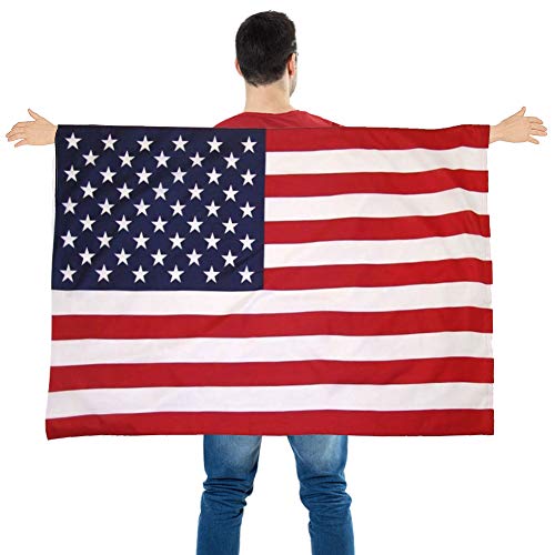 FuturePlusX US-Flaggen-Kostüm mit Ärmeln, klassischer Flagge, 2 verschiedene Tragemethoden von FUTUREPLUSX