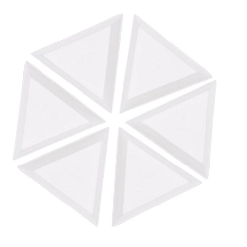 10 Stück für dreieckige Strasssteine, Perlen, Kristallkunst-Sortiertabletts, Weiß 10 Stück für dreieckige Strasssteine, Perlen, Kristallkunst-Sortiertabletts, Weiß von FUUGlan