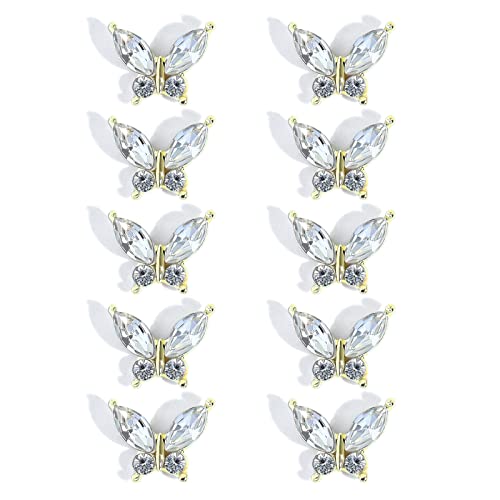 10 x Luxus-Charm-Anhänger aus Legierung, Strasssteine, Diamanten, Kristall-Schmucksteine 10 x Luxus-Charm-Anhänger aus Legierung, Strasssteine, Diamanten, Kristall-Schmucksteine von FUUGlan