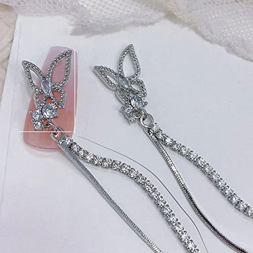 3D-Strasssteine mit Schmetterlings-Nägeln, luxuriös, glänzende Nageldiamanten, Metall-Juwelen für Legierungsdekorationen 3D-Strasssteine mit Schmetterlings-Nägeln, luxuriös, glänzende Nageldiamanten, Metall-Juwelen für Legierungsdekorationen von FUUGlan