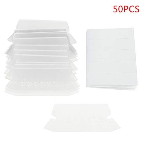 50 Stück Aktenordner-Tabs, leicht zu lesen, schnelle Identifizierung, Hängeregister, Etiketten und Einlagen für Hängeordner 50 Stück Aktenordner-Tabs, leicht zu lesen, schnelle Identifizierung, Hängeregister, Etiketten und Einlagen für Hängeordner von FUUGlan
