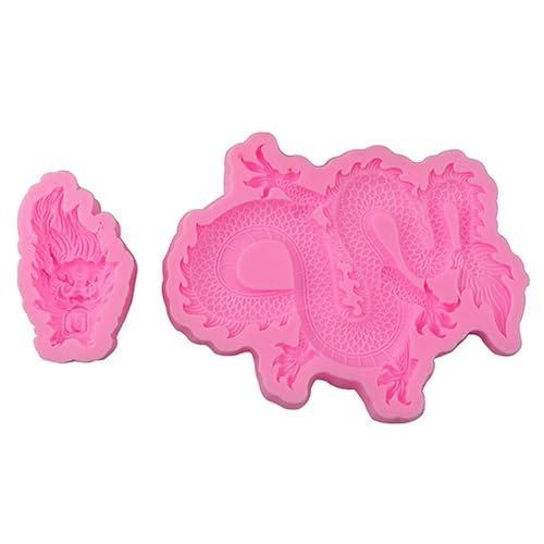 Detaillierte Silikonform mit chinesischem Drachen, Backzubehör, Seifenherstellung, Bastelformen, Silikon, Handarbeitswerkzeug von FUUGlan