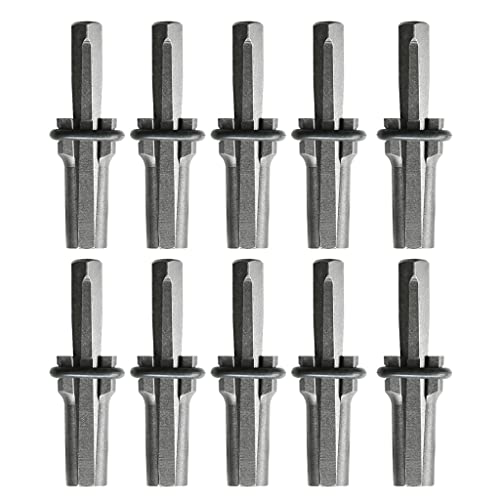FUUGlan 1,6 cm Steckerkeile und Unterlegscheiben, Beton, Steinspalter, Handwerkzeuge, 10 Stück, hohe Härte, Industriequalität von FUUGlan