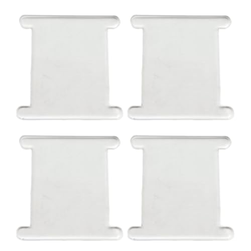 FUUGlan 2/4 Stück transparente Acrylfadenspulen Acrylfadenwickler Acrylfadenspule Stickgarn Organizer Teller Spule Organizer Rack von FUUGlan
