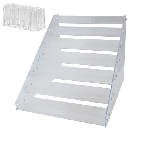 FUUGlan Art Studios Essential Acryl-Farbregal, Farbtube, Organizer, Acryl, 7-lagiger Ständer mit Pinselabschnitt für Kunstbedarf FUUGlan Art Studios Essential Acryl-Farbregal, Farbtube, Organizer, Acryl, 7-lagiger Ständer mit Pinselabschnitt für Kunstbedarf von FUUGlan
