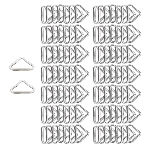 FUUGlan Dreieckige Metallschnallen, hohe Festigkeit, Erosionswiderstand, für Gürteltasche, Trampolin, Ersatz, Reparatur, dreieckige Schnallen, 100 Stück FUUGlan Dreieckige Metallschnallen, hohe Festigkeit, Erosionswiderstand, für Gürteltasche, Trampolin, Ersatz, Reparatur, dreieckige Schnallen, 100 Stück von FUUGlan