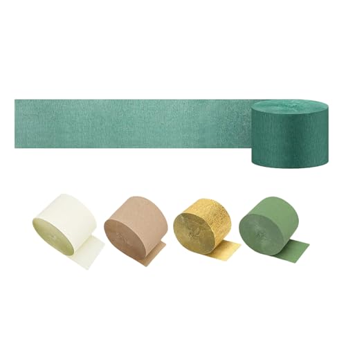 FUUGlan Krepppapierband, 125 m, Party-Luftschlangen, hängende Ornamente, für Geburtstagsparty, Dekoration, Hochzeit, Brautpartys, 5 Stück FUUGlan Krepppapierband, 125 m, Party-Luftschlangen, hängende Ornamente, für Geburtstagsparty, Dekoration, Hochzeit, Brautpartys, 5 Stück von FUUGlan