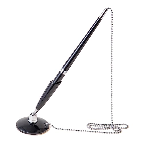 FUUGlan Kugelschreiber-Set mit Kette und Schreibtischhalter für den geschäftlichen Gebrauch, eleganter Schreibtischstift mit Sicherheitsstift von FUUGlan
