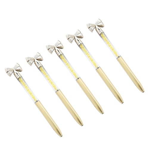 FUUGlan Kugelschreiber mit Schleife, zum Öffnen/Schließen, 1,0 mm Spitze, Kugelschreiber für Unterzeichnung, glattes Schreiben, für Büro, 5 Stück FUUGlan Kugelschreiber mit Schleife, zum Öffnen/Schließen, 1,0 mm Spitze, Kugelschreiber für Unterzeichnung, glattes Schreiben, für Büro, 5 Stück von FUUGlan