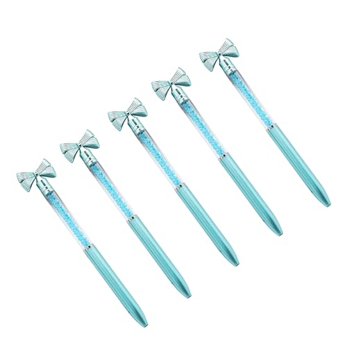 FUUGlan Kugelschreiber mit Schleife, zum Öffnen/Schließen, 1,0 mm Spitze, Kugelschreiber für Unterzeichnung, glattes Schreiben, für Büro, 5 Stück FUUGlan Kugelschreiber mit Schleife, zum Öffnen/Schließen, 1,0 mm Spitze, Kugelschreiber für Unterzeichnung, glattes Schreiben, für Büro, 5 Stück von FUUGlan