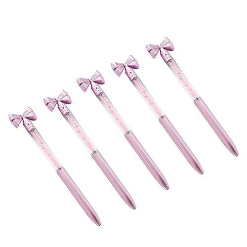 FUUGlan Kugelschreiber mit Schleife, zum Öffnen/Schließen, 1,0 mm Spitze, Kugelschreiber für Unterzeichnung, glattes Schreiben, für Büro, 5 Stück FUUGlan Kugelschreiber mit Schleife, zum Öffnen/Schließen, 1,0 mm Spitze, Kugelschreiber für Unterzeichnung, glattes Schreiben, für Büro, 5 Stück von FUUGlan