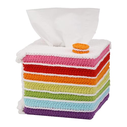 FUUGlan Taschentuchbox Häkelset für Anfänger mit Schritt-für-Schritt-Videoanleitung (evtl. nicht in deutscher Sprache), Taschentuchhülle, Häkeln, Strickzubehör, handgefertigtes Handwerk von FUUGlan