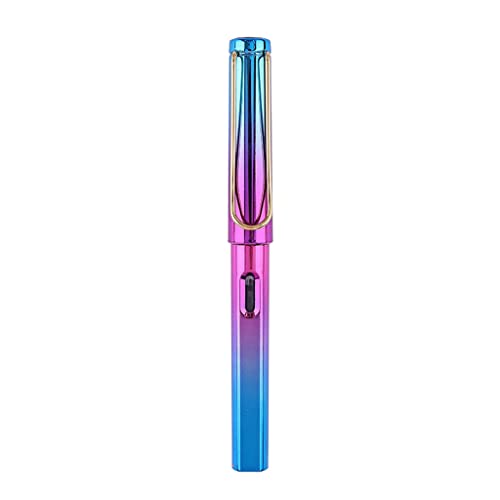 Füllfederhalter mit Kolbenfüllung, feine Feder, Metallic-Farbverlauf, Kalligraphie-Stift für Kinder, Erwachsene, Schreiben, Zeichenzubehör Füllfederhalter mit Kolbenfüllung, feine Feder, Metallic-Farbverlauf, Kalligraphie-Stift für Kinder, Erwachsene, Schreiben, Zeichenzubehör von FUUGlan