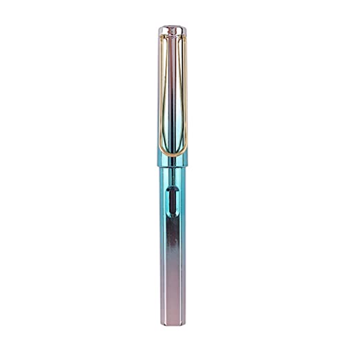 Füllfederhalter mit Kolbenfüllung, feine Feder, Metallic-Farbverlauf, Kalligraphie-Stift für Kinder, Erwachsene, Schreiben, Zeichenzubehör Füllfederhalter mit Kolbenfüllung, feine Feder, Metallic-Farbverlauf, Kalligraphie-Stift für Kinder, Erwachsene, Schreiben, Zeichenzubehör von FUUGlan