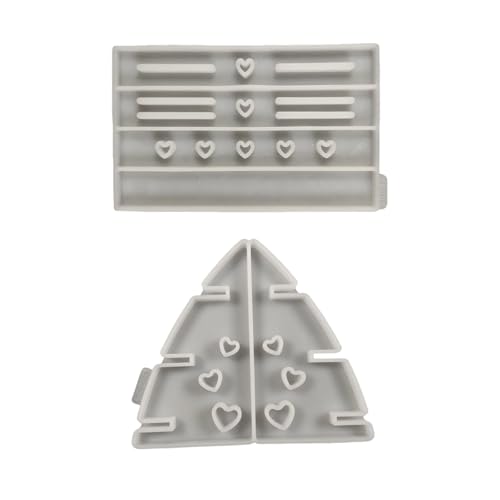 Kreative Silikonformen Epoxidharz-Formen-Set, Bastelformen, Präsentationsständer, Silikon-Textur für Displayhalter von FUUGlan