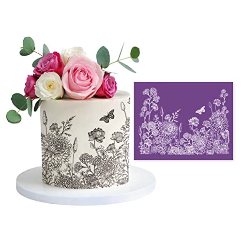 Kuchen-Netz-Schablone, Spitze, Blume, Gras, Stoff, Kuchenschablone, Dekorationswerkzeug für Fondant, Backen, Gebäck Kuchen-Netz-Schablone, Spitze, Blume, Gras, Stoff, Kuchenschablone, Dekorationswerkzeug für Fondant, Backen, Gebäck von FUUGlan