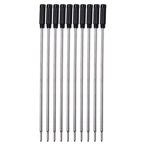 Kugelschreiberminen, 10 Stück, Schwarz/Blau, Minenlänge 11,4 cm, 1,0 mm Spitze, für die meisten Metall-Kugelschreiber, Bürogebrauch Kugelschreiberminen, 10 Stück, Schwarz/Blau, Minenlänge 11,4 cm, 1,0 mm Spitze, für die meisten Metall-Kugelschreiber, Bürogebrauch von FUUGlan