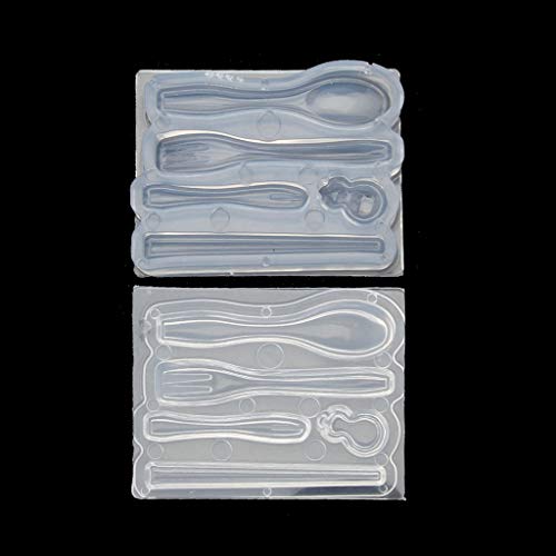 Kunst-Silikonform, 3D-Geschirr, Essstäbchen, Löffel, Gabeln, notwendige Werkzeugformen, transparent Kunst-Silikonform, 3D-Geschirr, Essstäbchen, Löffel, Gabeln, notwendige Werkzeugformen, transparent von FUUGlan