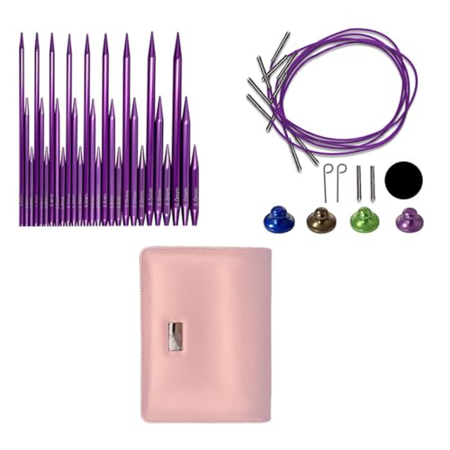 Kurzes Rundstricknadel-Set, Größe 3,0 mm - 6,0 mm, austauschbares Rundstrickwerkzeug Kurzes Rundstricknadel-Set, Größe 3,0 mm - 6,0 mm, austauschbares Rundstrickwerkzeug von FUUGlan