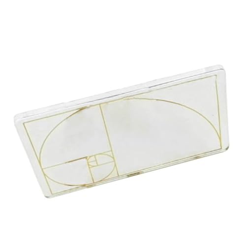 Mehrzweck-Acryl-Lineal, goldener Abschnittsfinder, Golder-Verhältnis, Korrekturwerkzeug für Künstler, Architekten, 7,1 x 4,3 cm Mehrzweck-Acryl-Lineal, goldener Abschnittsfinder, Golder-Verhältnis, Korrekturwerkzeug für Künstler, Architekten, 7,1 x 4,3 cm von FUUGlan