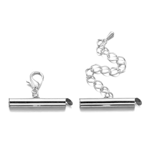 Set mit 10 vielseitigen Verbindungsstücken, Crimp-Endkappen, Verlängerungsketten, Schmuckherstellung, Zubehör von FUUGlan