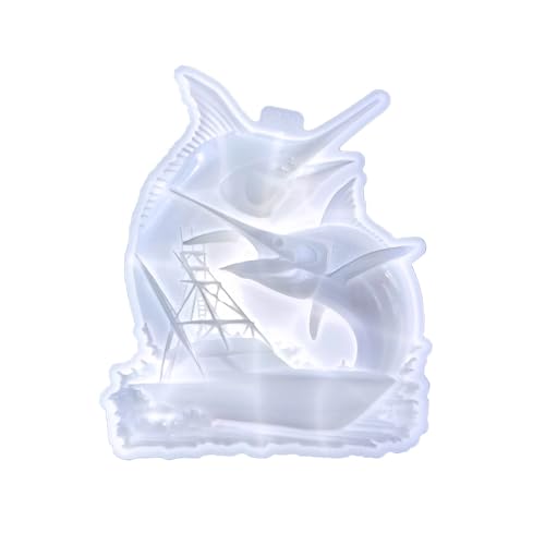 Silikon-Epoxidharz-Fischform, Tischdekoration, Silikonformen, Schwertfisch, Ornamente für Harz Silikon-Epoxidharz-Fischform, Tischdekoration, Silikonformen, Schwertfisch, Ornamente für Harz von FUUGlan