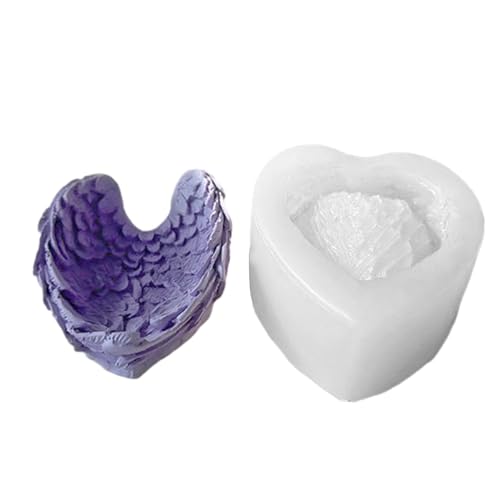 Silikonform in Herzflügelform, für Kuchen, Schokolade, Süßigkeiten, Dessert, Epoxidharz-Formen Silikonform in Herzflügelform, für Kuchen, Schokolade, Süßigkeiten, Dessert, Epoxidharz-Formen von FUUGlan