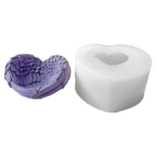 Silikonform in Herzflügelform, für Kuchen, Schokolade, Süßigkeiten, Dessert, Epoxidharz-Formen Silikonform in Herzflügelform, für Kuchen, Schokolade, Süßigkeiten, Dessert, Epoxidharz-Formen von FUUGlan