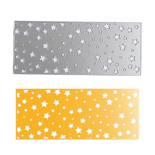 Stanzschablonen mit Stern-Hintergrund, Prägeschablonen aus Metall, für Scrapbooking, Karten, Scrapbooking, Dekorationen, fünfzackige Stern-Stanzformen, Sternhintergrund, Prägeschablonen Stanzschablonen mit Stern-Hintergrund, Prägeschablonen aus Metall, für Scrapbooking, Karten, Scrapbooking, Dekorationen, fünfzackige Stern-Stanzformen, Sternhintergrund, Prägeschablonen von FUUGlan