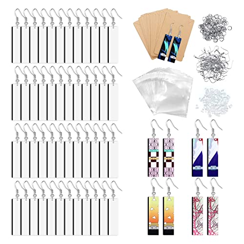 Thermotransfer-Ohrring-Set mit Ohrringhaken aus Kraftpapier, für Bastelarbeiten, Schmuckherstellung Thermotransfer-Ohrring-Set mit Ohrringhaken aus Kraftpapier, für Bastelarbeiten, Schmuckherstellung von FUUGlan