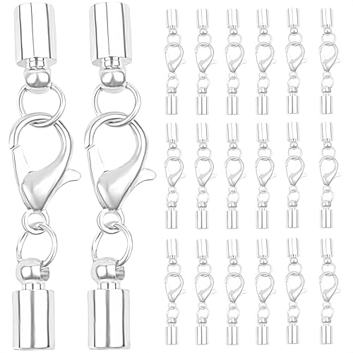 20 Stück Kettenverschluss Edelstahl, Edelstahl Verschluss, Lederband Kette, Verschluss Schmuckverschluss für DIY Ketten Lederband Schmuck Silber 20 Stück Kettenverschluss Edelstahl, Edelstahl Verschluss, Lederband Kette, Verschluss Schmuckverschluss für DIY Ketten Lederband Schmuck Silber von FUVBNQGT
