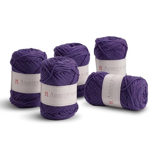 Hamanaka Amerry Garn, 5 Knäuel, mittelschwer, Kammgarn, 70 % neuseeländische Merinowolle, 30 % Acryl-Mischung, weiches und leicht zu strickendes Garn zum Stricken und Häkeln, hergestellt in Japan (Col Hamanaka Amerry Garn, 5 Knäuel, mittelschwer, Kammgarn, 70 % neuseeländische Merinowolle, 30 % Acryl-Mischung, weiches und leicht zu strickendes Garn zum Stricken und Häkeln, hergestellt in Japan (Col von FUWA FUWA FRIENDS