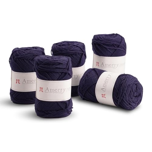 Hamanaka Amerry Garn, 5 Knäuel, mittelschwer, Kammgarn, 70 % neuseeländische Merinowolle, 30 % Acryl-Mischung, weiches und leicht zu strickendes Garn zum Stricken und Häkeln, hergestellt in Japan (Col Hamanaka Amerry Garn, 5 Knäuel, mittelschwer, Kammgarn, 70 % neuseeländische Merinowolle, 30 % Acryl-Mischung, weiches und leicht zu strickendes Garn zum Stricken und Häkeln, hergestellt in Japan (Col von FUWA FUWA FRIENDS