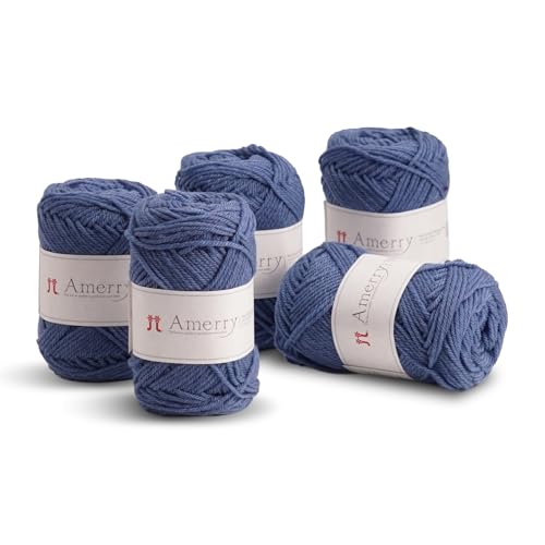 Hamanaka Amerry Garn, 5 Knäuel, mittelschwer, Kammgarn, 70 % neuseeländische Merinowolle, 30 % Acryl-Mischung, weiches und leicht zu strickendes Garn zum Stricken und Häkeln, hergestellt in Japan (Col Hamanaka Amerry Garn, 5 Knäuel, mittelschwer, Kammgarn, 70 % neuseeländische Merinowolle, 30 % Acryl-Mischung, weiches und leicht zu strickendes Garn zum Stricken und Häkeln, hergestellt in Japan (Col von FUWA FUWA FRIENDS