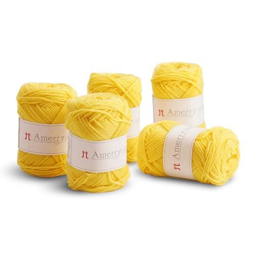 Hamanaka Amerry Garn, 5 Knäuel, mittelschwer, Kammgarn, 70 % neuseeländische Merinowolle, 30 % Acryl-Mischung, weiches und leicht zu strickendes Garn zum Stricken und Häkeln, hergestellt in Japan (Col Hamanaka Amerry Garn, 5 Knäuel, mittelschwer, Kammgarn, 70 % neuseeländische Merinowolle, 30 % Acryl-Mischung, weiches und leicht zu strickendes Garn zum Stricken und Häkeln, hergestellt in Japan (Col von FUWA FUWA FRIENDS