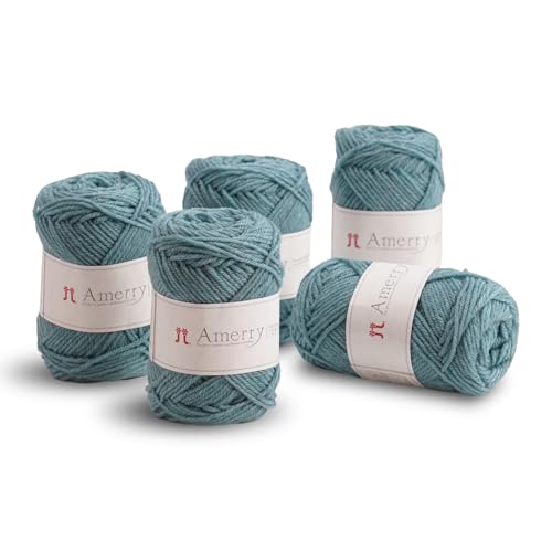 Hamanaka Amerry Garn, 5 Knäuel, mittelschwer, Kammgarn, 70 % neuseeländische Merinowolle, 30 % Acryl-Mischung, weiches und leicht zu strickendes Garn zum Stricken und Häkeln, hergestellt in Japan (Col Hamanaka Amerry Garn, 5 Knäuel, mittelschwer, Kammgarn, 70 % neuseeländische Merinowolle, 30 % Acryl-Mischung, weiches und leicht zu strickendes Garn zum Stricken und Häkeln, hergestellt in Japan (Col von FUWA FUWA FRIENDS