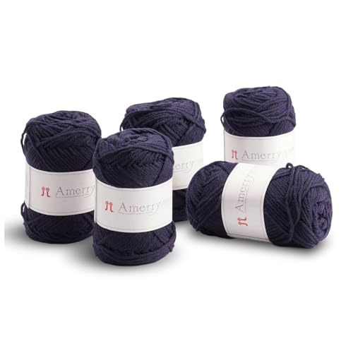 Hamanaka Amerry Garn, 5 Knäuel, mittelschwer, Kammgarn, 70 % neuseeländische Merinowolle, 30 % Acryl-Mischung, weiches und leicht zu strickendes Garn zum Stricken und Häkeln, hergestellt in Japan (Col Hamanaka Amerry Garn, 5 Knäuel, mittelschwer, Kammgarn, 70 % neuseeländische Merinowolle, 30 % Acryl-Mischung, weiches und leicht zu strickendes Garn zum Stricken und Häkeln, hergestellt in Japan (Col von FUWA FUWA FRIENDS