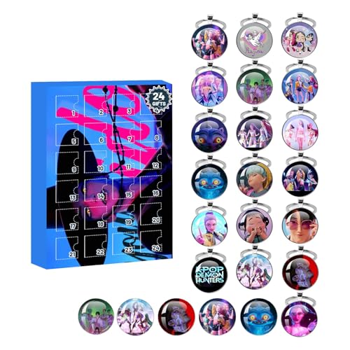 𝙆𝙥𝙤𝙥 𝘿𝙚𝙢𝙤𝙣 𝙃𝙪𝙣𝙩𝙚𝙧𝙨 Adventskalender 2025, 24pc Niedliche Schlüsselanhänger Huntrix Rumi Mira Zoey Jinu Saja Boys Merch Halloween Weihnachts Advents Kalender 𝙆𝙥𝙤𝙥 𝘿𝙚𝙢𝙤𝙣 𝙃𝙪𝙣𝙩𝙚𝙧𝙨 Adventskalender 2025, 24pc Niedliche Schlüsselanhänger Huntrix Rumi Mira Zoey Jinu Saja Boys Merch Halloween Weihnachts Advents Kalender von FUXINGHUAYA
