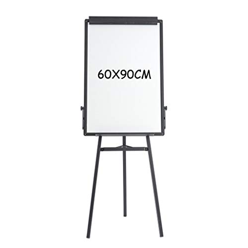 Whiteboard-Staffelei, 60 x 90 cm, tragbar, trocken abwischbar, höhenverstellbar und faltbar, für Bürounterricht und Heimgebrauch von FUYAO