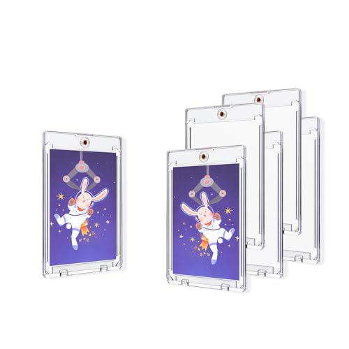 FUYTSUO 6 Stück Magnetic Card Holder Von 55pt, Sammelkarten Hüllen, Card Sleeves, Magnetverschluss Und Verschluss, Anti-UV, Geeignet für Verschiedene Kartensammlungen wie Sportkarten, Spielkarten usw FUYTSUO 6 Stück Magnetic Card Holder Von 55pt, Sammelkarten Hüllen, Card Sleeves, Magnetverschluss Und Verschluss, Anti-UV, Geeignet für Verschiedene Kartensammlungen wie Sportkarten, Spielkarten usw von FUYTSUO