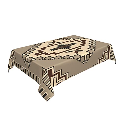 Tischdecken, geometrischer Primitiv-Indianer, waschbare Tischdecke für Küche, Esszimmer, Dekoration, Party im Freien, 137 x 183 cm Tischdecken, geometrischer Primitiv-Indianer, waschbare Tischdecke für Küche, Esszimmer, Dekoration, Party im Freien, 137 x 183 cm von FUkker