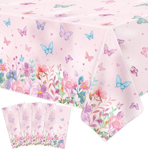 4 Stück Blume Tischdecken Bunte Schmetterling Tischdecke Blume FrühlingsthemaTabelle Abdeckung Schmetterling-Baby-Dusche-Tischdecke Tee Partei Lieferungen Frühling Ostern Party Dekorationen 130X220CM 4 Stück Blume Tischdecken Bunte Schmetterling Tischdecke Blume FrühlingsthemaTabelle Abdeckung Schmetterling-Baby-Dusche-Tischdecke Tee Partei Lieferungen Frühling Ostern Party Dekorationen 130X220CM von FVEOCR
