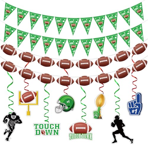 4 Stück Fußball Party Banner Fußball Hängende Wirbel Dekorationen Fußball Thema Dreieckige Flagge Fußball Hängende Spiralen für Sport Heckklappe Spiel Tag Party Geburtstag Party Sport Thema Dekoration 4 Stück Fußball Party Banner Fußball Hängende Wirbel Dekorationen Fußball Thema Dreieckige Flagge Fußball Hängende Spiralen für Sport Heckklappe Spiel Tag Party Geburtstag Party Sport Thema Dekoration von FVEOCR