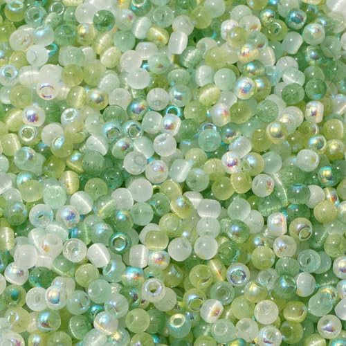 150 Katzenaugen-Glasperlen, 4,0 mm, für die Herstellung von DIY-Schmuck, Halsketten, Kunsthandwerk und Perlenstickerei, Glasmaterial, De-style4-4,0 mm 150 Katzenaugen-Glasperlen, 4,0 mm, für die Herstellung von DIY-Schmuck, Halsketten, Kunsthandwerk und Perlenstickerei, Glasmaterial, De-style4-4,0 mm von FVFIJH
