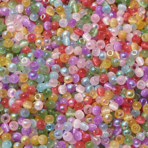 150 Katzenaugen-Glasperlen, 4,0 mm, für die Herstellung von DIY-Schmuck, Halsketten, Kunsthandwerk und Perlenstickerei, Glasmaterial, De-style9-4,0 mm 150 Katzenaugen-Glasperlen, 4,0 mm, für die Herstellung von DIY-Schmuck, Halsketten, Kunsthandwerk und Perlenstickerei, Glasmaterial, De-style9-4,0 mm von FVFIJH