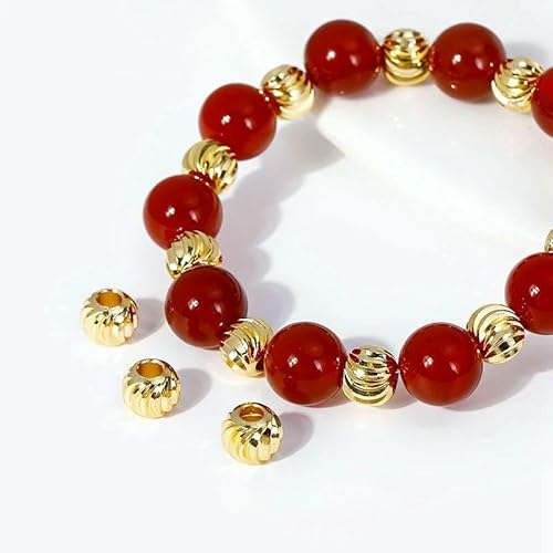18 Karat vergoldete Abstandsperlen für Schmuck, 2,5–6 mm, Armbänder, Perlen, Schmuckherstellung, DIY-Zubehör, Trenner für Perlen – 18 Karat vergoldet_a-5 mm – 50 Stück 18 Karat vergoldete Abstandsperlen für Schmuck, 2,5–6 mm, Armbänder, Perlen, Schmuckherstellung, DIY-Zubehör, Trenner für Perlen – 18 Karat vergoldet_a-5 mm – 50 Stück von FVFIJH