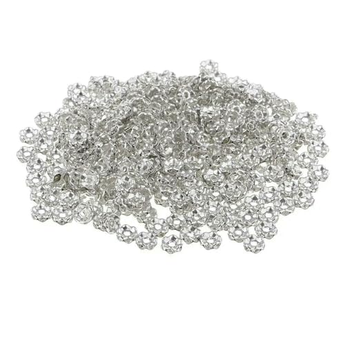 300 Stück 6 mm Wellenrand Runde Rondelle Spacer Perlen Silber Kristall-Standard 300 Stück 6 mm Wellenrand Runde Rondelle Spacer Perlen Silber Kristall-Standard von FVFIJH
