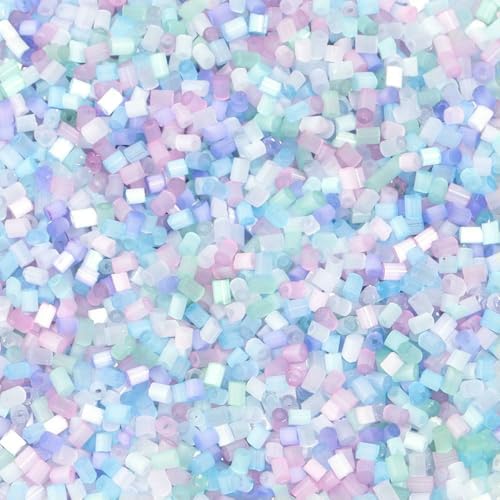 40 g/Packung, Loch 0,5 mm, bunte Katzenaugen-Glasperlen, röhrenförmig, lose Perlen für DIY-Schmuck, Kleidung, Zubehör, Großhandel, gemischte Farbe 40 g/Packung, Loch 0,5 mm, bunte Katzenaugen-Glasperlen, röhrenförmig, lose Perlen für DIY-Schmuck, Kleidung, Zubehör, Großhandel, gemischte Farbe von FVFIJH