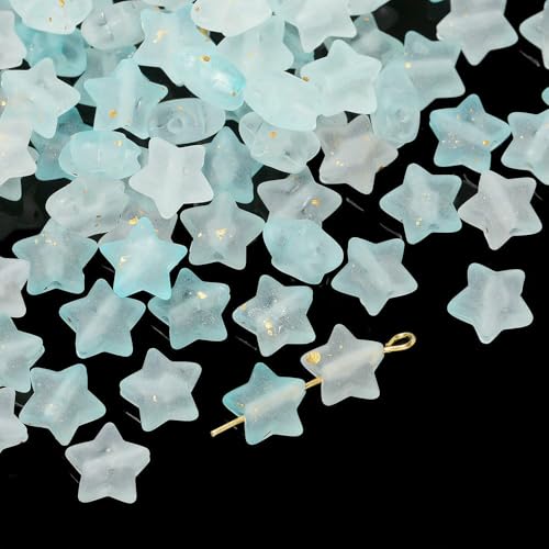 50 Teile/los Acryl Stern Perlen 10mm Funkelnde Farbe Pentagramm Perlen Mode DIY Material Halskette Ohrringe Machen-Stil 05 von FVFIJH
