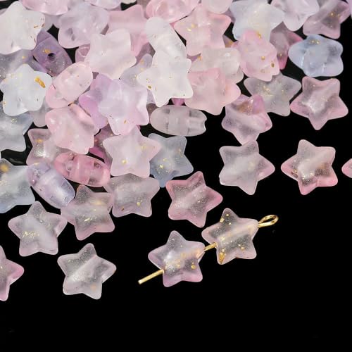 50 Teile/los Acryl Stern Perlen 10mm Funkelnde Farbe Pentagramm Perlen Mode DIY Material Halskette Ohrringe Machen-Stil 07 von FVFIJH